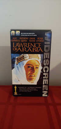 1998 V.H.S. COPY OF THE 1962 FILM, LAWRENCE OF ARABIA!!!