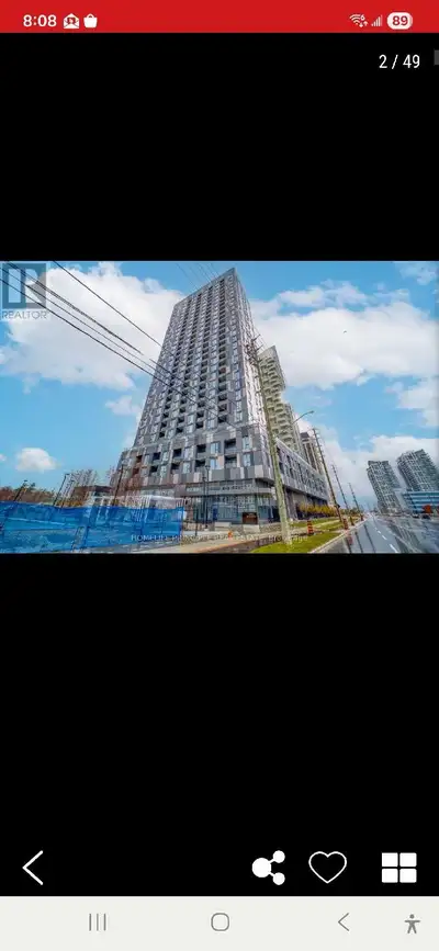 Brand new, never lived in 1+1 bedroom with a large unobstructed balcony view of North Vaughan. Lamin...