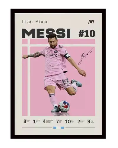 Lionel Messi Inter Miami FC  Art Poster Prints. Great Gift!, View more