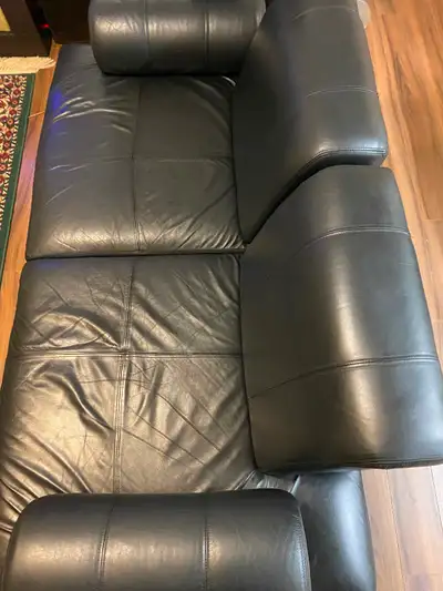 Nordman Couture 2-seater leather couch, View more