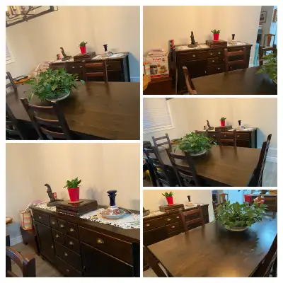 Dining Table, 6 Chairs &Buffet/Sideboard , View more