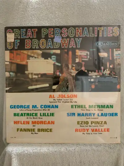 Great Personalities of Broadway/Various artists/Vinyl Lp/sealed), View more