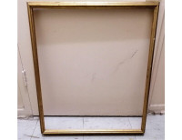 Vintage solid wood gold frame 25" by 29"