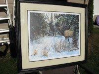LIMITED EDITION SIGNED PRINT OF ELK BY ANDREW KISS