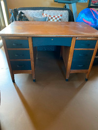 Solid Oak Teacher’s Desk