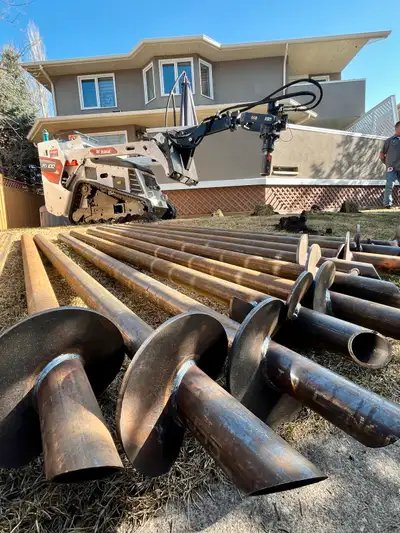 Building a deck, shed, or addition? Start with a solid foundation… literally. We specialize in screw...