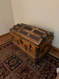Antique dome top chest.