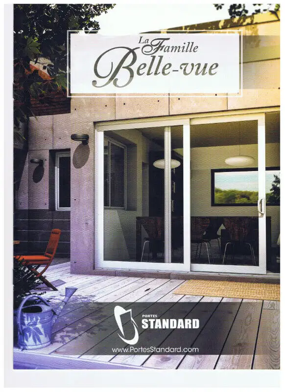 Porte Patio blanches et noires en inventaire in Windows, Doors & Trim in Granby - Image 2