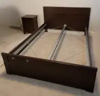 Brusali Full/Double bed frame & under bed storage