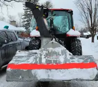 Cyclone inverted snow blower
