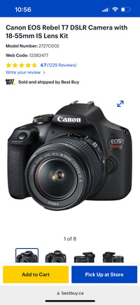 Canon camera and tripod 
