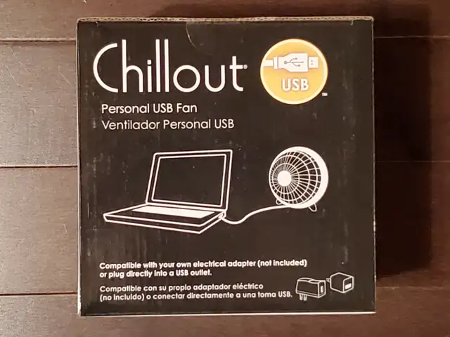 Chillout Personal USB Fan 4"1/2 brand new/ventilateur USB neuf in Other in West Island - Image 6