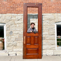 Romanesque Revival Door With Lite