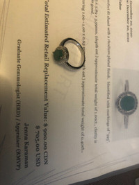 Jewelry necklaces, Emerald ring, bracelet