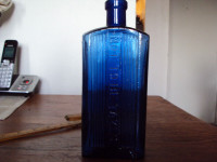 COBALT BLUE POISON BOTTLE