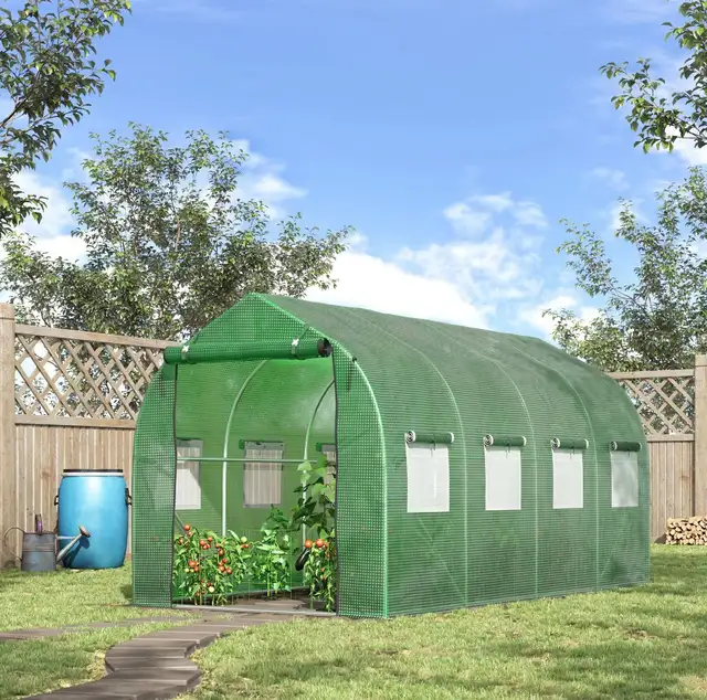 12.5' x 6.3' x 6.4' Steeple Walk-in Tunnel Greenhouse  in Outdoor Tools & Storage in Markham / York Region - Image 8