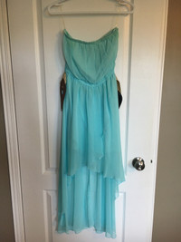 Women’s size smalle turquoise high/low dress