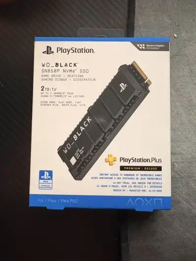 WD BLACK SN850P 2TB NVMe SSD w/ Heatsink (PS5 and PC), View more