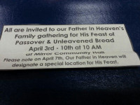 All are invited to our Father in Heaven's Family gathering