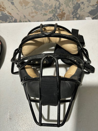Catchers mask and helmet