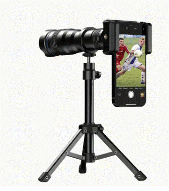 Compact 9x Monocular Camera Lens Kit for Smartphones in Cameras & Camcorders in Pembroke