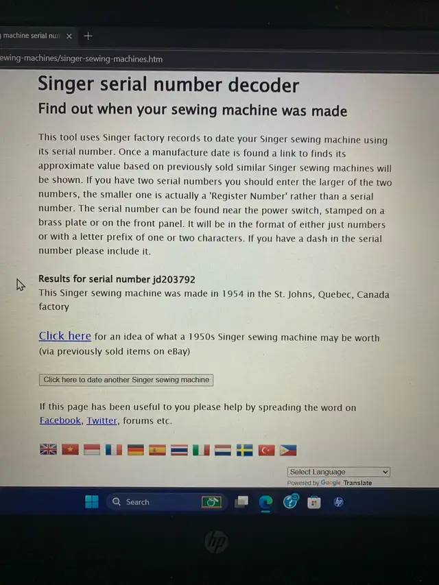 Antique Singer Sewing Machine in Arts & Collectibles in Oshawa / Durham Region - Image 8