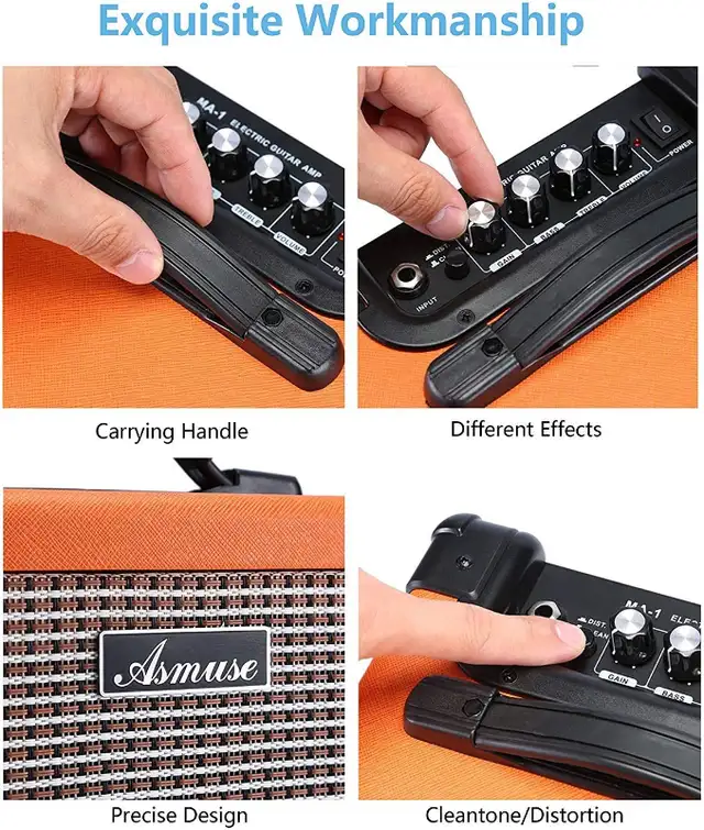 New Asmuse 10W Portable Electric Guitar Amplifier Speaker Combo in Amps & Pedals in Markham / York Region - Image 7