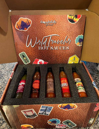 World Traveler 15 Hot Sauces in presentable box