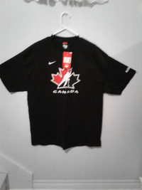2-  NWT NIKE  TEAM CANADA IIHF JDI 2006 T SHIRTS
