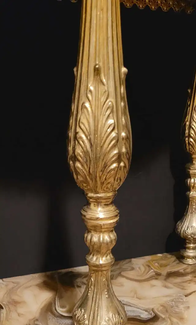 Onyx & Brass Half Moon Table in Other Tables in Winnipeg - Image 6