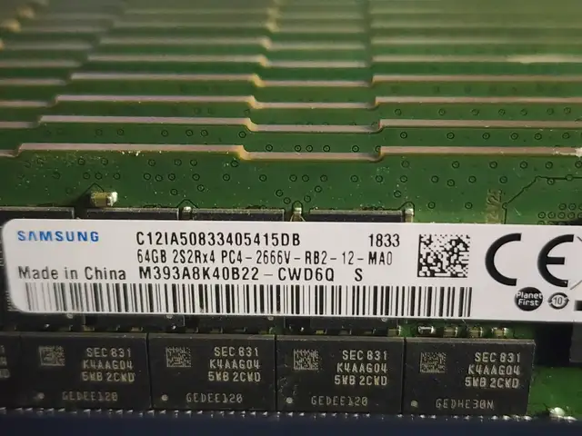64GB Samsung DDR4 ECC Registered Server RAM PC4-2666V519880079080826881