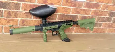 -Paid Approx $360 for everything. -Used once only. -Gun was $240, retails now @ $269+tax -Tank + Ext...