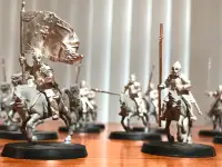 Warhammer-Middle Earth Metal Knights of Minas Tirith, $20 each.