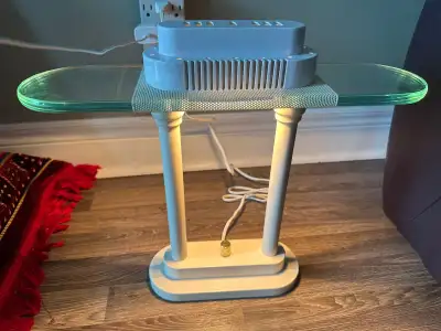 Vintage Table Lamp with Glass Top, View more