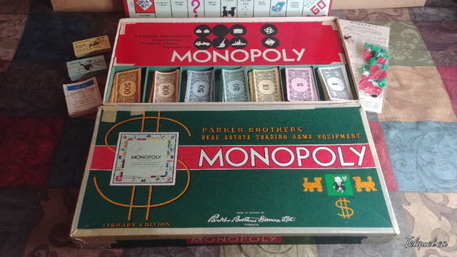 Monopoly Antique Édition Librairie – EN dans Jouets et jeux  à Longueuil/Rive Sud - Image 3