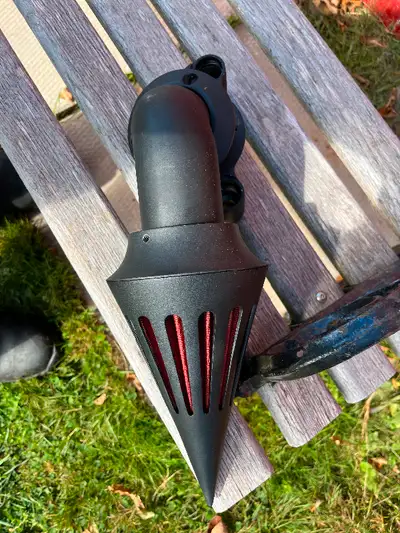 Black spike breather for carburated sportster (883 or 1200) lightly used like new condition. Comes w...
