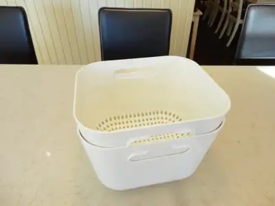 Barely used Ikea 2 in 1 Vegetable Pasta Strainer Soaker Colander, View more