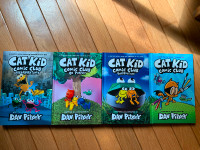 Cat Kid Comic Club Books (4 books) by Dav Pilkey