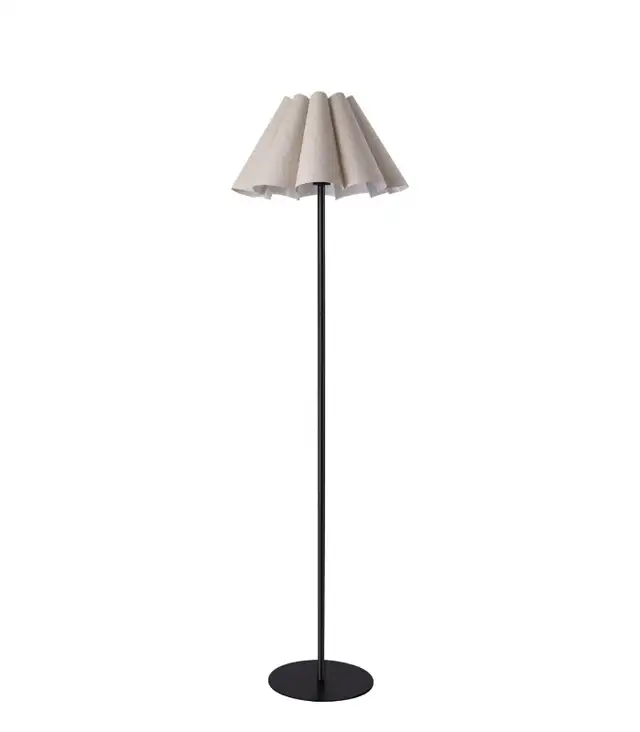 New Modern Black Pole Floor Lamp,Simple Design Tall Lamp/Beige in Indoor Lighting & Fans in Calgary - Image 3