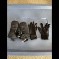 Used infant ski gloves