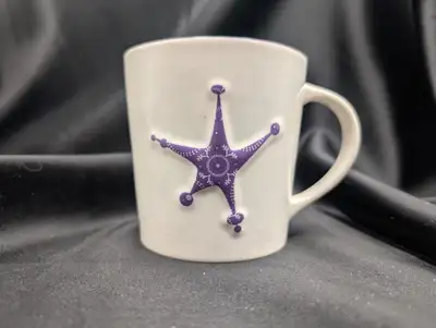 Starbucks Holiday 2006 Purple Star Snowflake Mug, View more
