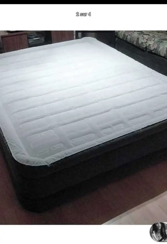 Lit pneumatique queen. Marque WOODS AlwayAire . in Beds & Mattresses in Longueuil / South Shore - Image 2