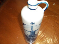 Delft blue ceramic bottle