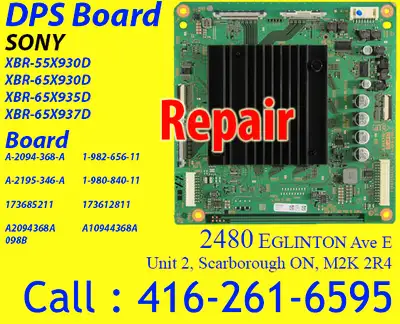 BOARD, TV Sony A-2195-346-A DPS Exchange REPAIR, View more