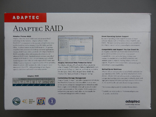NEW ADAPTEC 1225SA eSATA PCIe RAID controller / adapter card in System Components in City of Toronto - Image 2