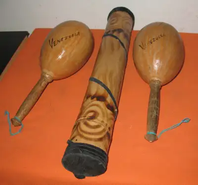Wooden Natural Rhythm Maracas Percussion Instrument, View more