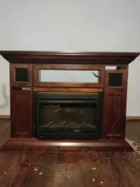 Electric Fireplace and Mantle 