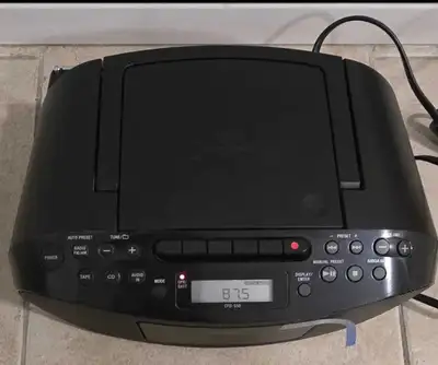 Sony Boombox Audio System CD Cassette & Radio Model CFD-S50, View more