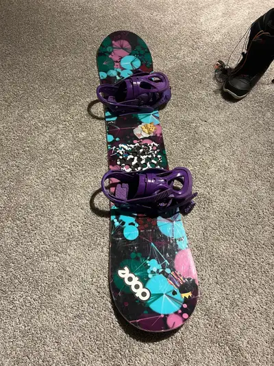 Burton Snowboard and bindings excellent shape fresh wax $150
