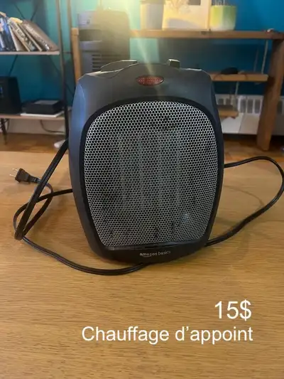 Chauffage d'appoint / Auxiliary heater 15 $CA, View more